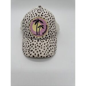 Billa Bong Baseball Style Cap Hat. Snapback Leopard Palm Trees